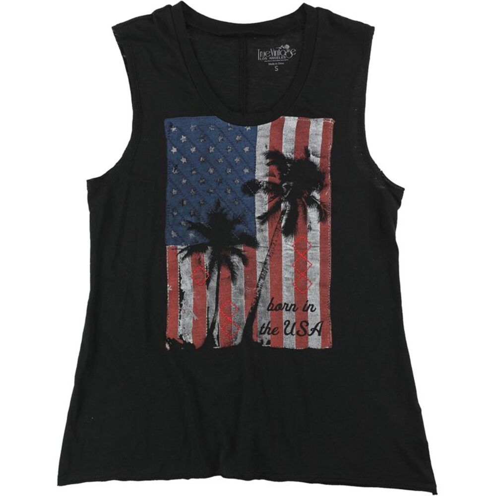 True Vintage Womens Flag Tank Top, NWT